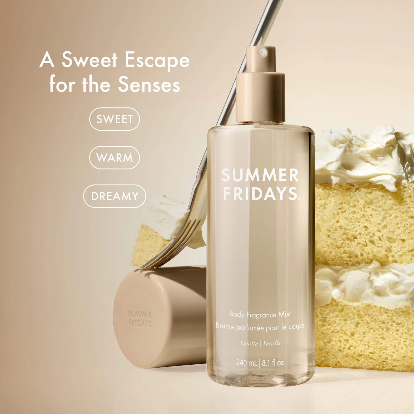 Summer Fridays Mini Vanilla Hair + Body Fragrance Mist
