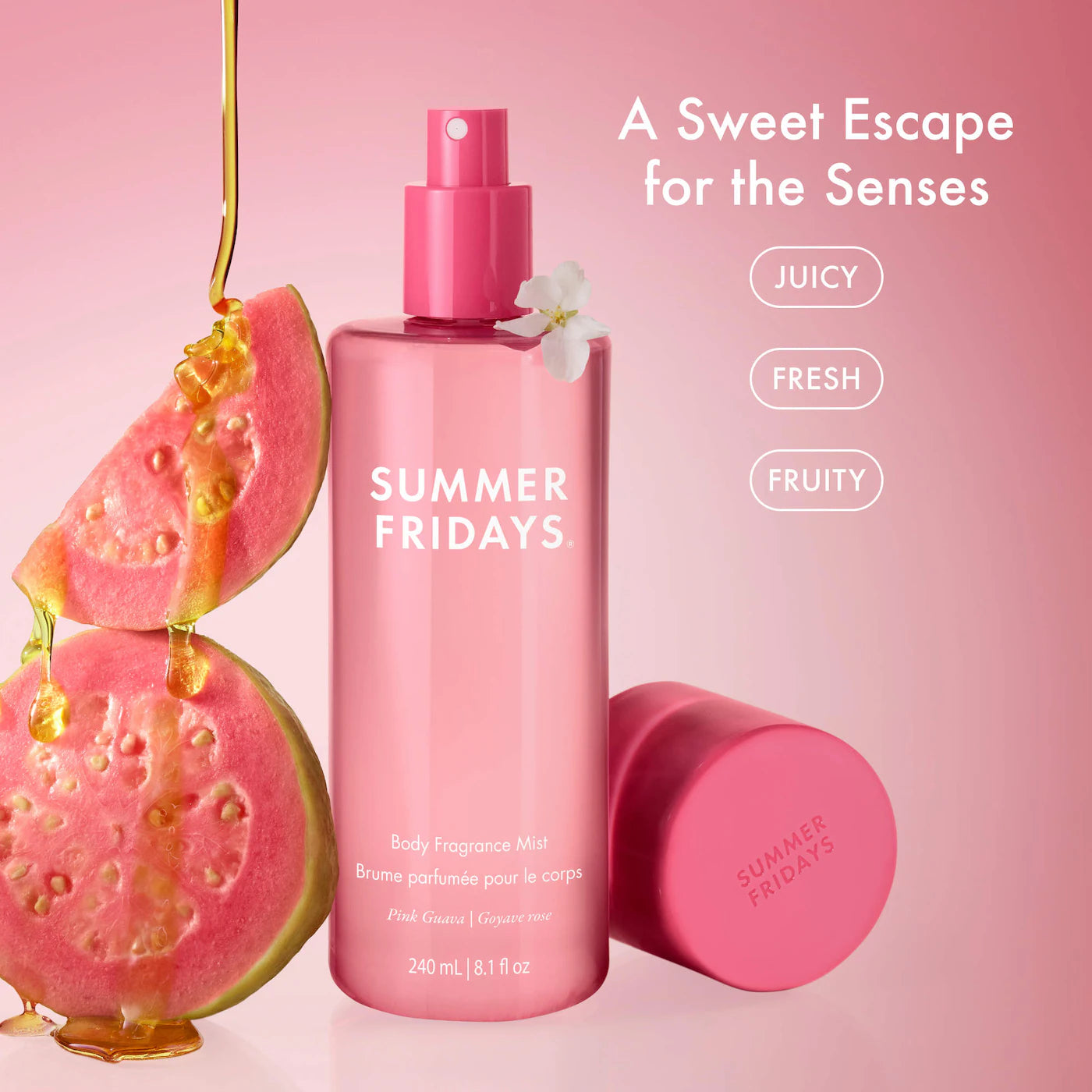 Summer Fridays  Pink Guava Hair + Body Fragrance Mist