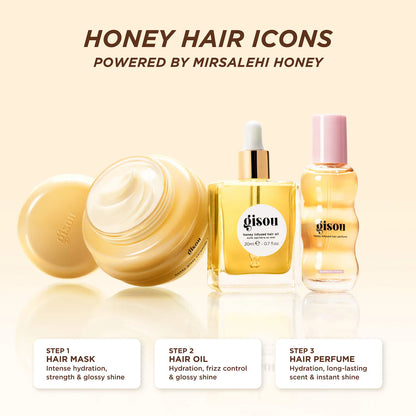 Gisou Honey Hair Icons Set