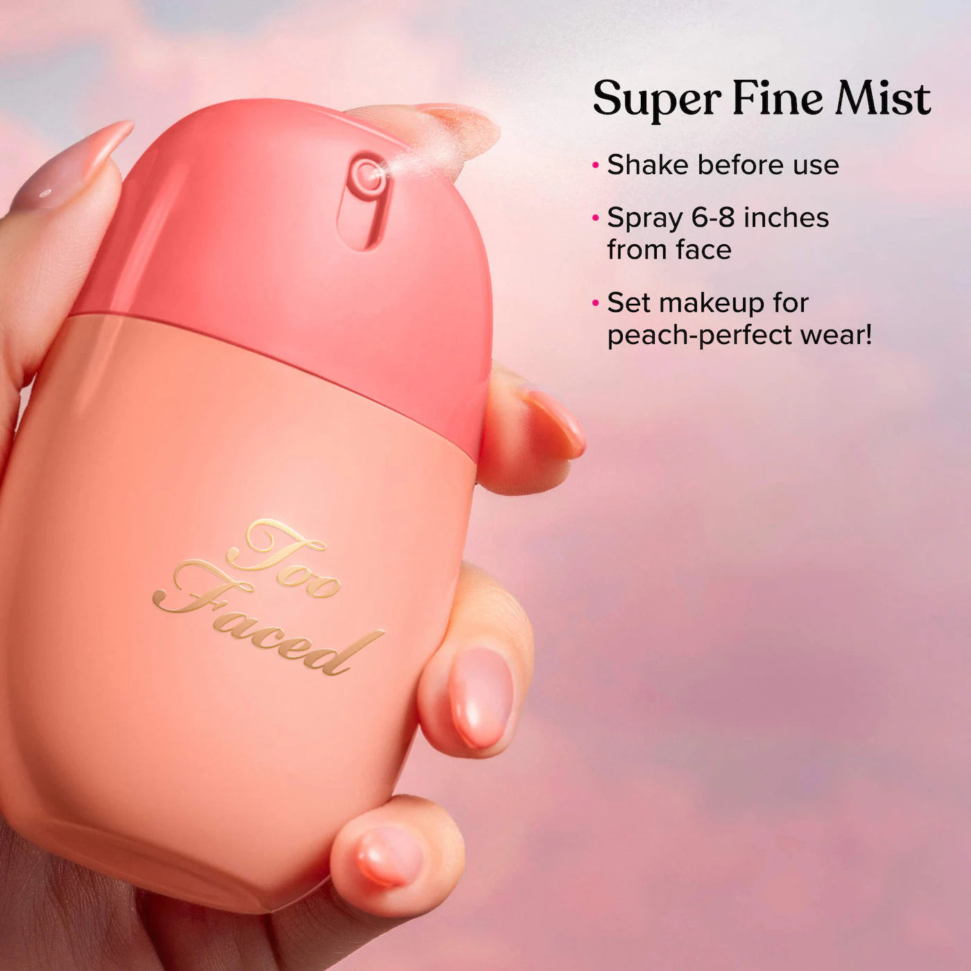 Too Faced Peach Mist Hydrating Setting Spray