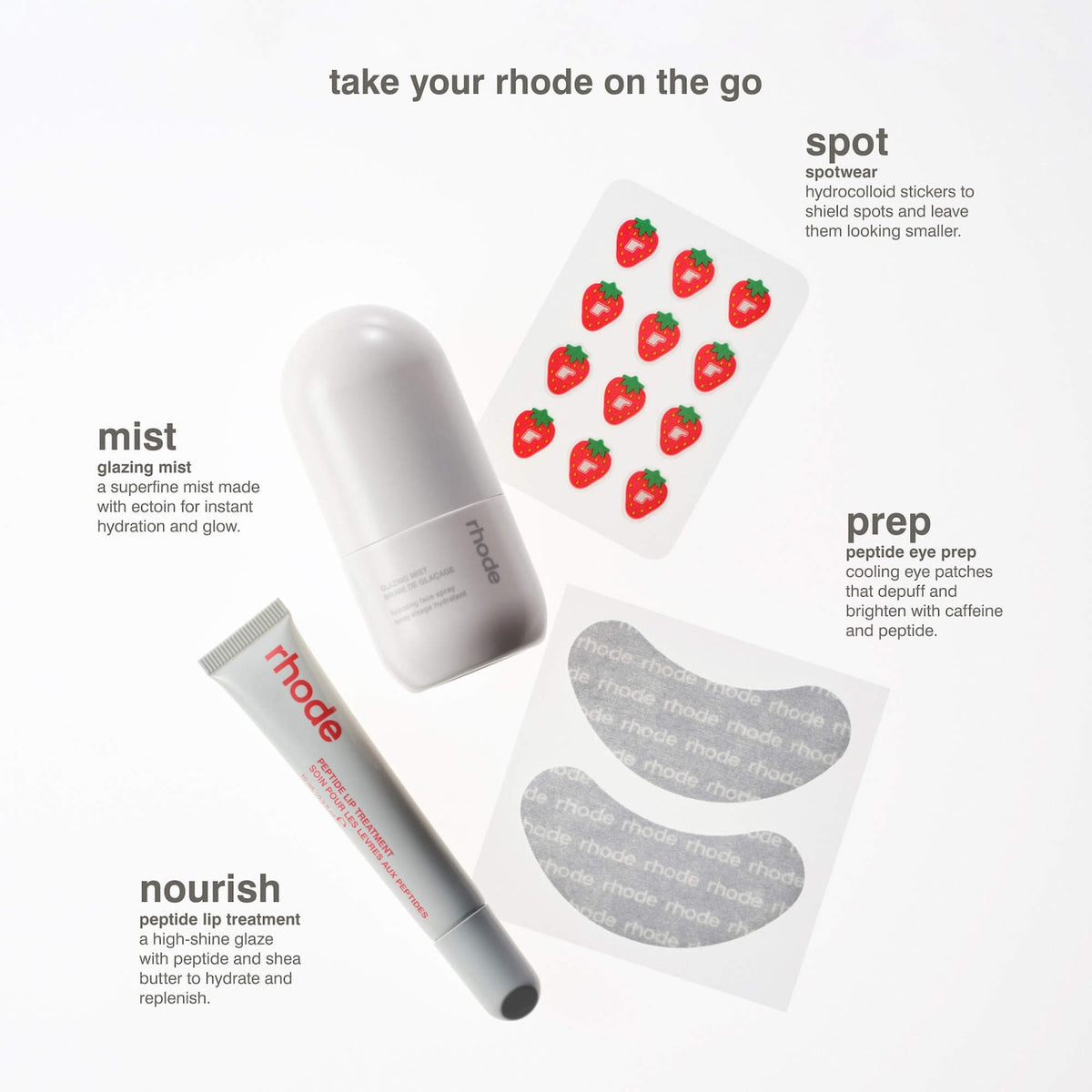 Rhode Spotwear Hydrocolloid Patches - Strawberry