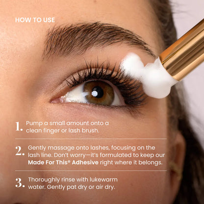 FlutterHabit Foam a Friend Foaming Lash Cleanser with Brush