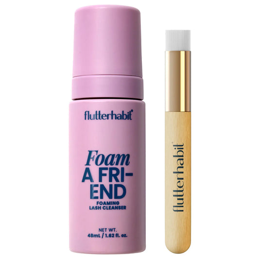 FlutterHabit Foam a Friend Foaming Lash Cleanser with Brush