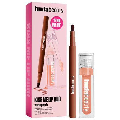 HUDA BEAUTY Kiss Me Lip Contour Stain and Lip Jelly Gift Set