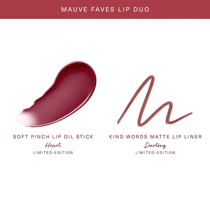 Rare Beauty Mauve Faves Lip Duo Makeup Gift Set