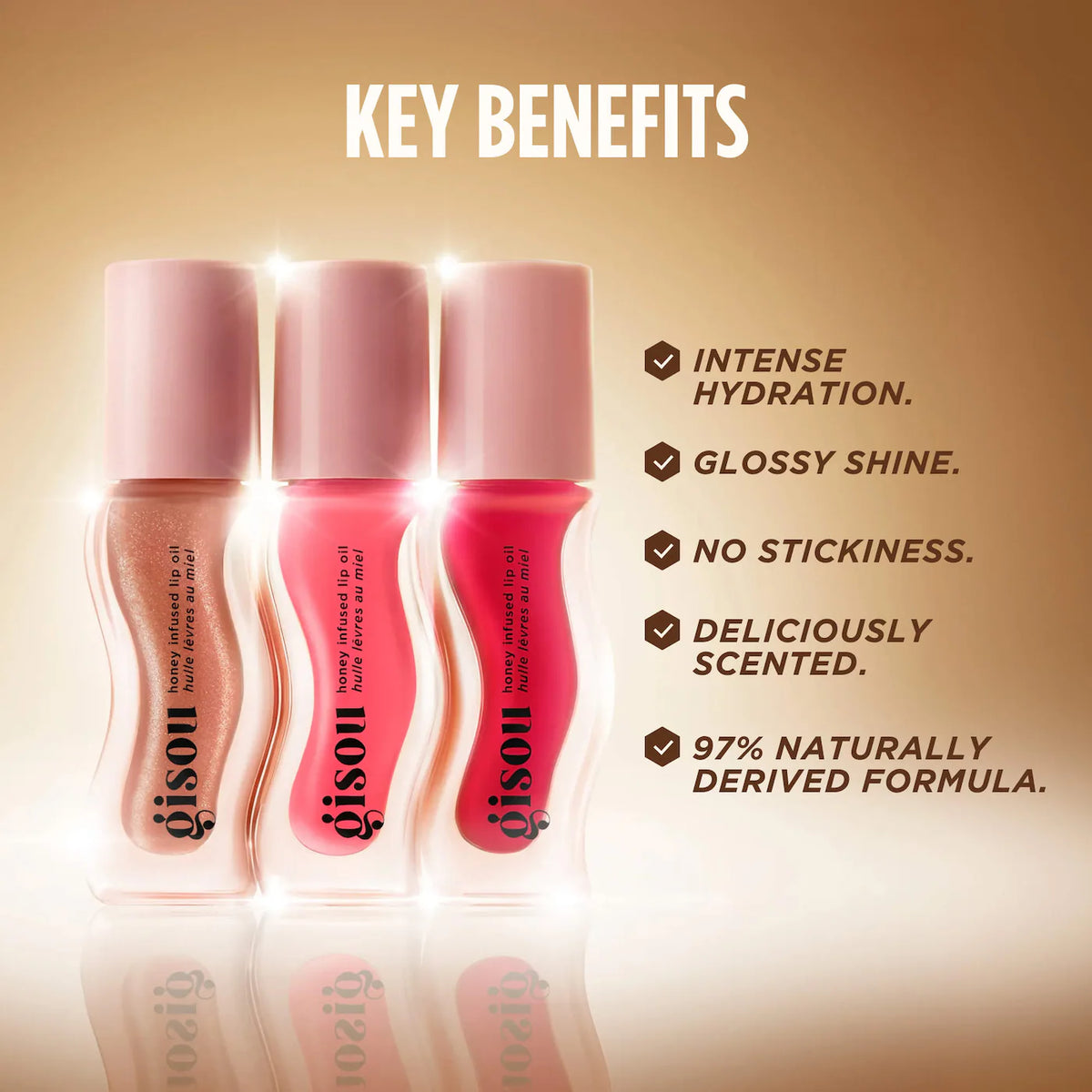 Gisou Mini Lip Trio Set