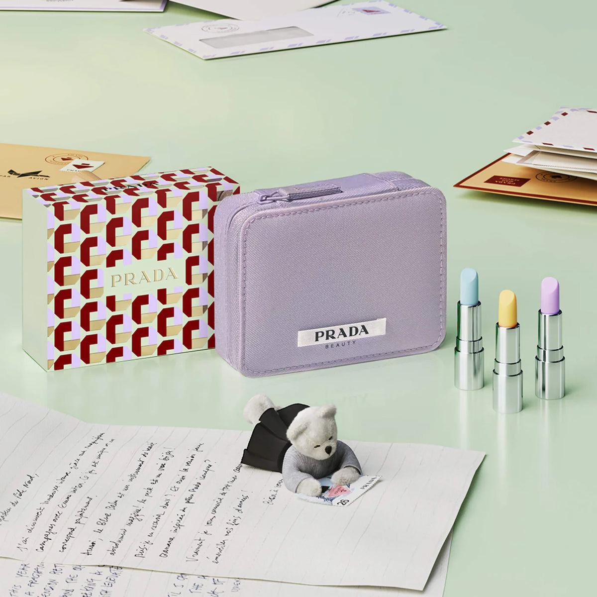 Prada Mini Hydrating Lip Balm Gift Set