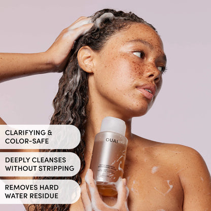 OUAI Detox Clarifying Shampoo + Bond Repair Balm Hair Mask Gift Set