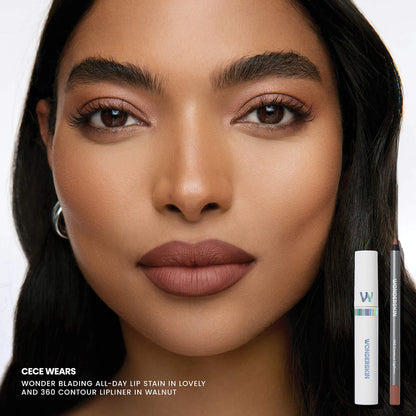 Wonderskin Holiday Lip Stain and Lip Liner Trio Makeup Gift Set