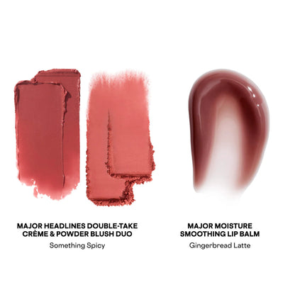 PATRICK TA Major Headlines Double-Take Crème & Powder Blush Duo & Lip Balm Makeup Gift Set