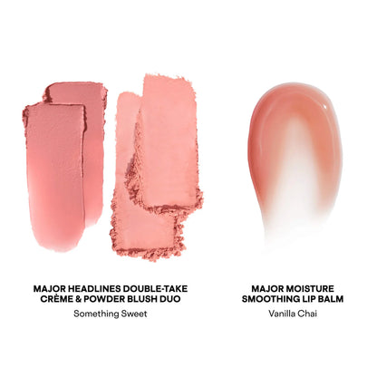 PATRICK TA Major Headlines Double-Take Crème & Powder Blush Duo & Lip Balm Makeup Gift Set