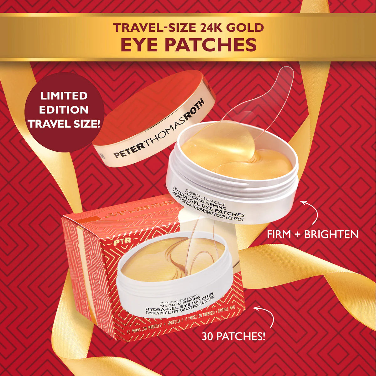 Peter Thomas Roth Travel-Size 24K Gold Firming Hydra-Gel Eye Mask Patches