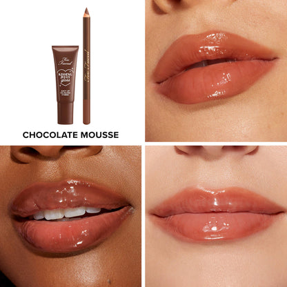 Too Faced Chocolate Mousse Lip Liner & Gloss Gift Set