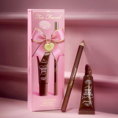 Too Faced Chocolate Mousse Lip Liner & Gloss Gift Set