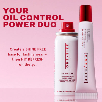 ONE/SIZE Oil Sucker Prep & Refresh Mattifying Duo