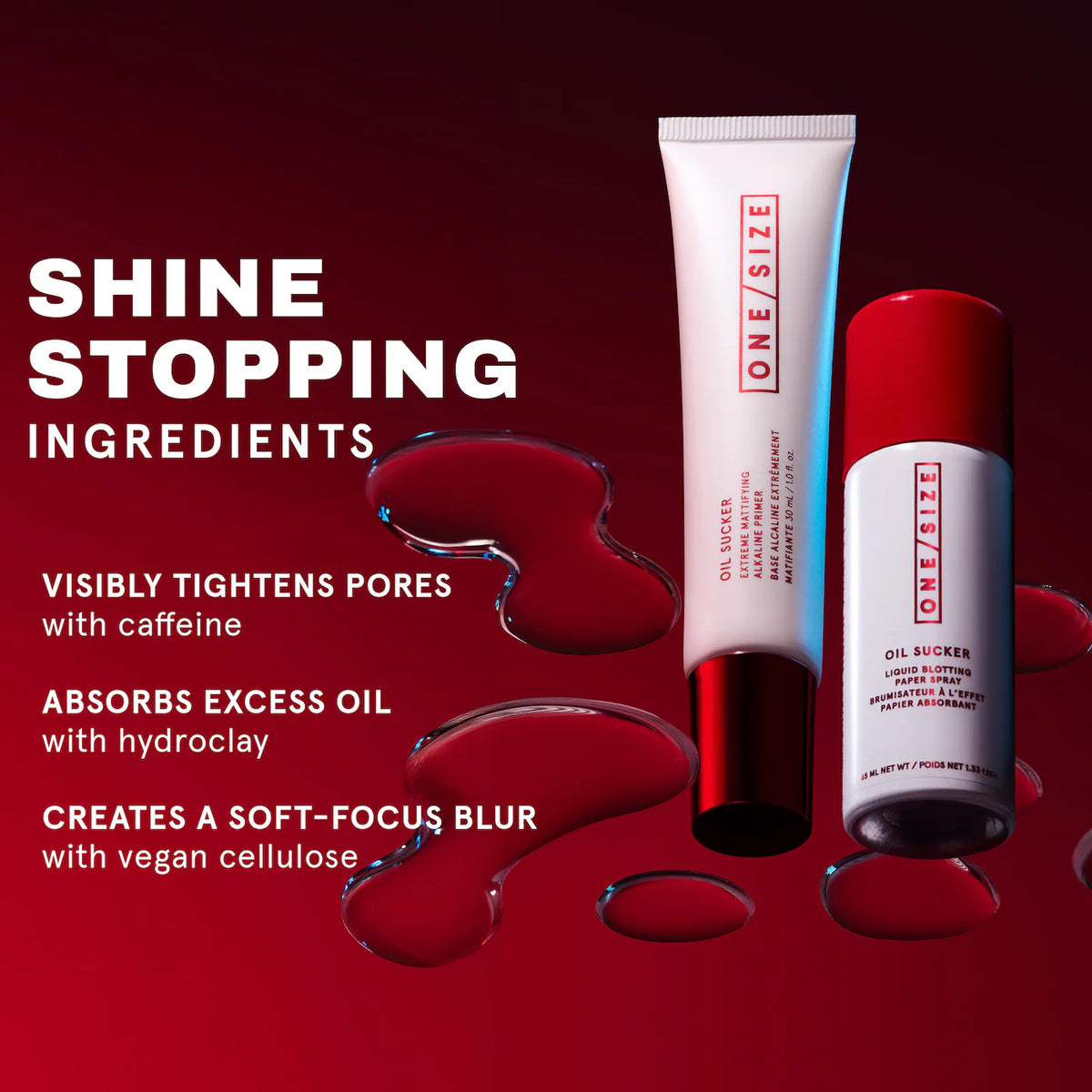 ONE/SIZE Oil Sucker Prep & Refresh Mattifying Duo