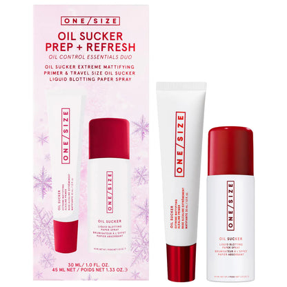 ONE/SIZE Oil Sucker Prep & Refresh Mattifying Duo