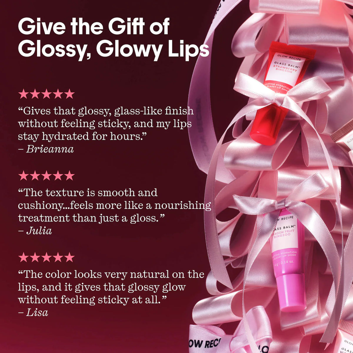 Glow Recipe Glass Balm Mini Lip Balm Collection Gift Set