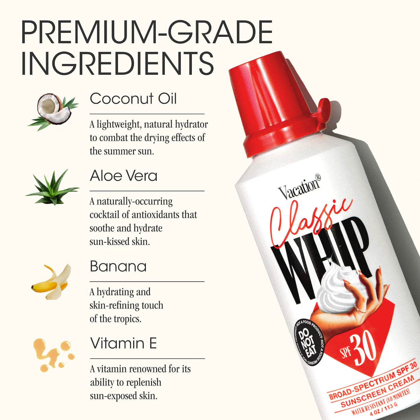 Vacation Mini Classic Whip SPF 30 Sunscreen