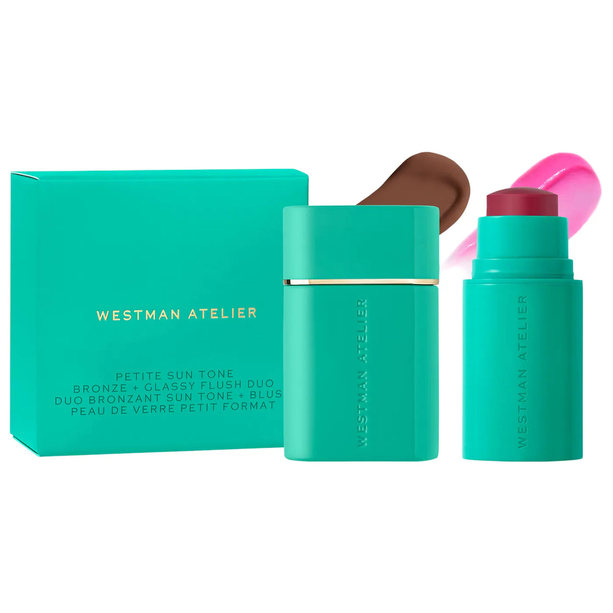 Westman Atelier Mini Sun Tone Bronze + pH Glassy Blush Duo Gift Set