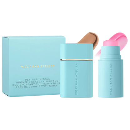 Westman Atelier Mini Sun Tone Bronze + pH Glassy Blush Duo Gift Set