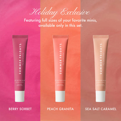 Summer Fridays The Lip Butter Balm Vault Gift Set with 18 Hydrating Flavors