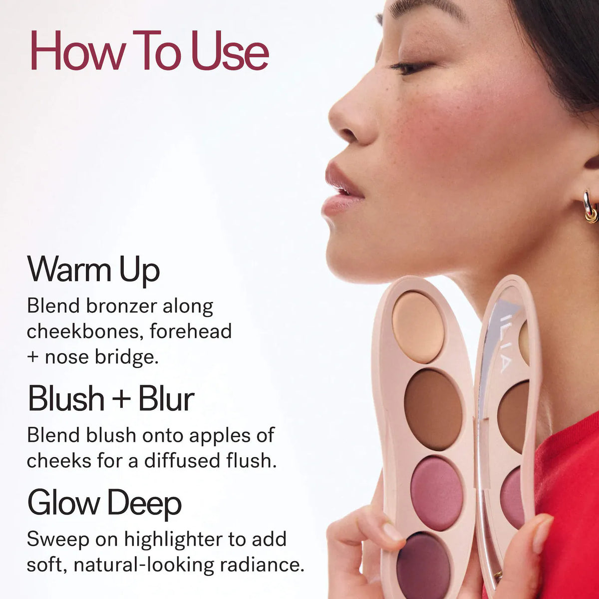 ILIA The Ethereal Baked Face Palette - Bronzer, Highlighter & Blush