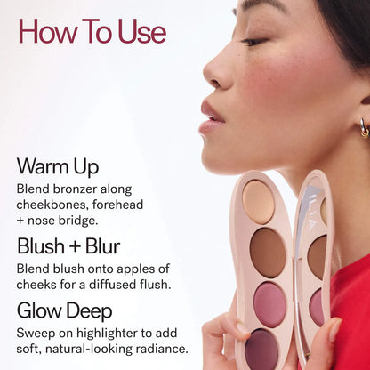 ILIA The Ethereal Baked Face Palette - Bronzer, Highlighter & Blush