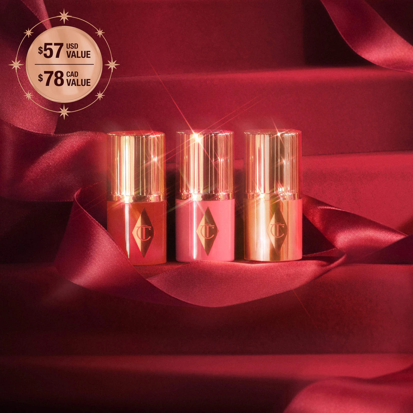Charlotte Tilbury Mini Unreal Blush + Glow Trio