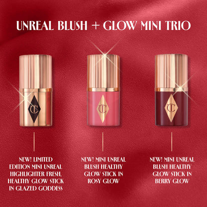 Charlotte Tilbury Mini Unreal Blush + Glow Trio