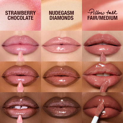 Charlotte Tilbury Mini Big Lip Plumpgasm Plumping Lip Gloss Trio Makeup Gift Set
