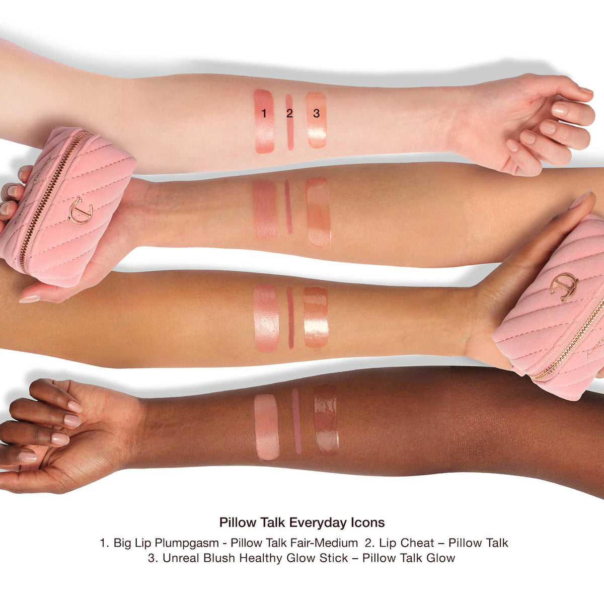 Charlotte Tilbury Pillow Talk Everyday Icons Lip & Cheek Makeup Gift Set